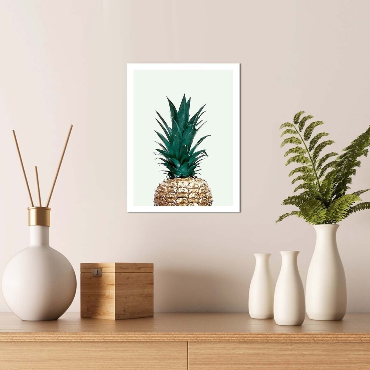 Tablou decorativ, Alpha Wall, Pineapple, 30x40 cm - imagine 3
